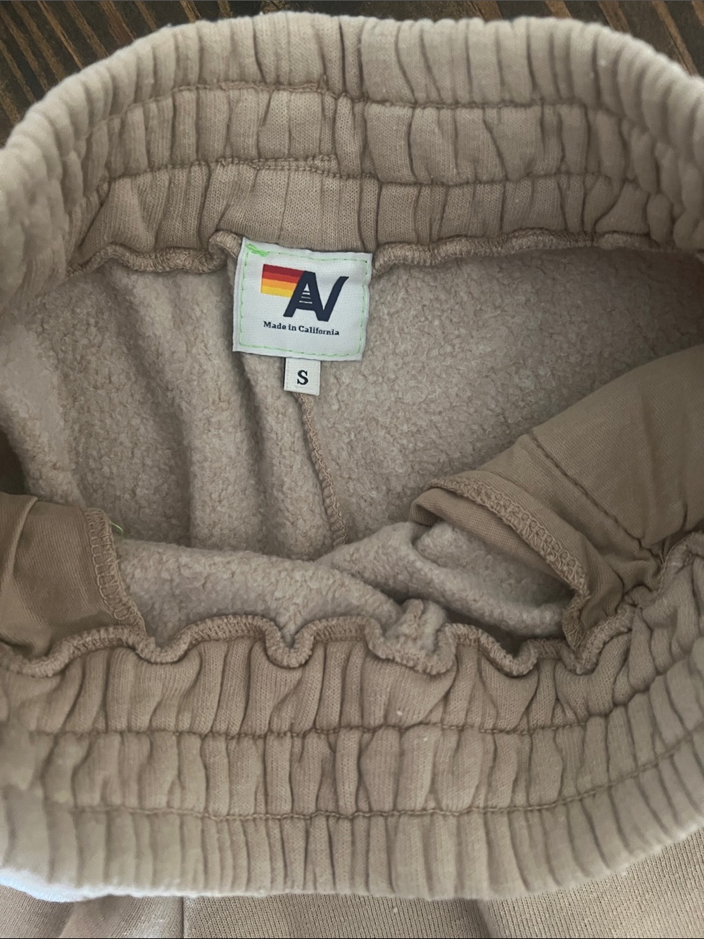 Aviator Nation Rainbow Heart Stitch Fleece Shorts - Picture 3 of 3